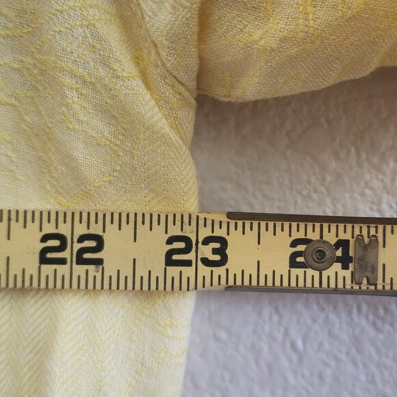 Tommy Bahama Shirt Mens Medium Linen Button Up Camp Palm Leaf Floral Casual - Picture 10 of 10